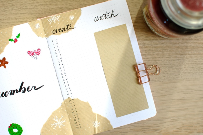 calendrier-watching-list-bullet-journal-decembre-2022-plan-with-me