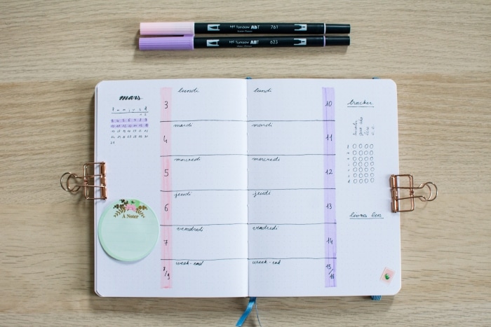 Bullet Journal – Mars 2025 – Plan with me